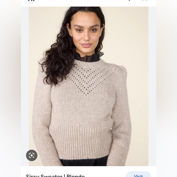 St. Roche Sissy Sweater in Blonde. Size XS. - Picture 2 of 11